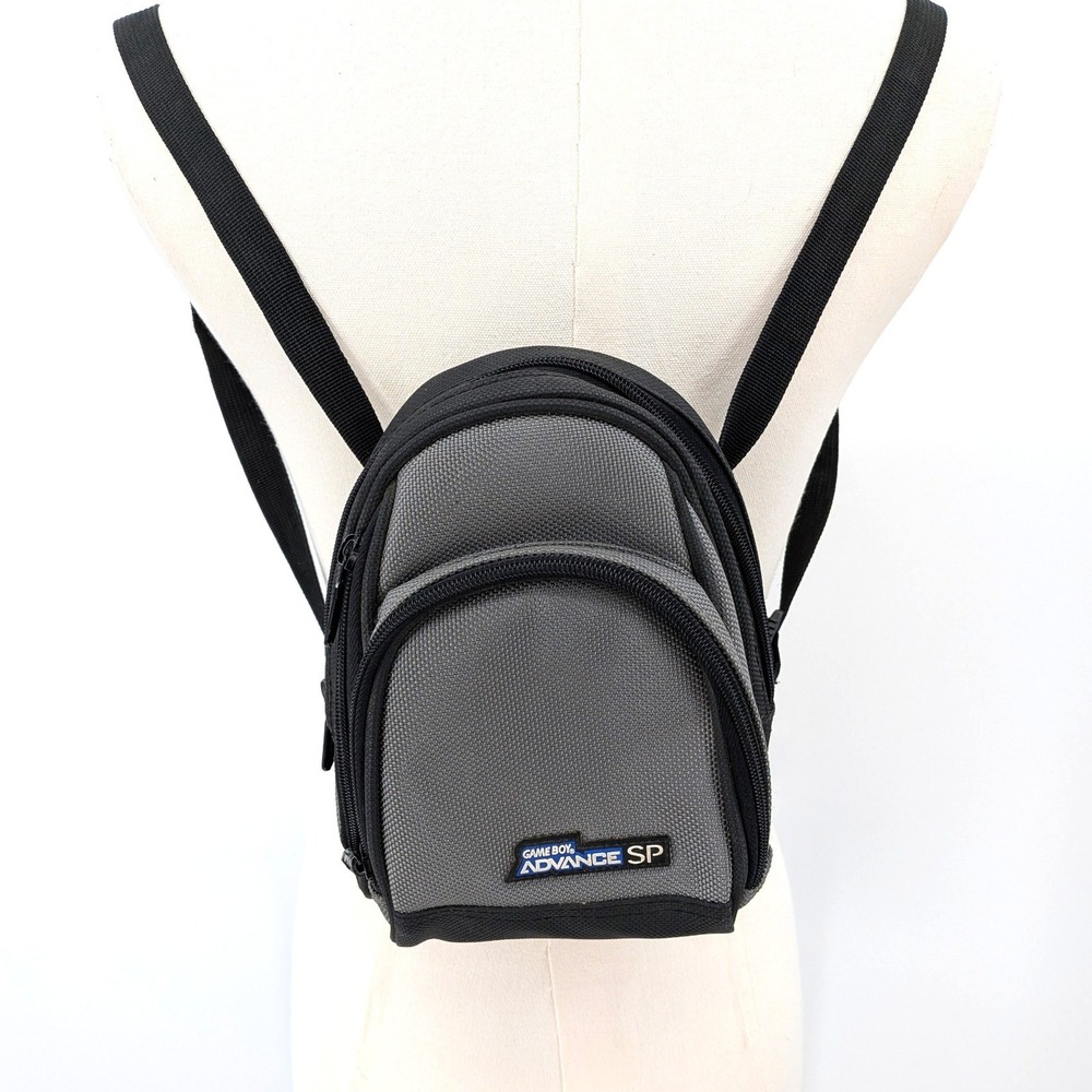 Game Boy‎ Advance SP Mini Backpack Carrying Case 3 Pocket Pouch